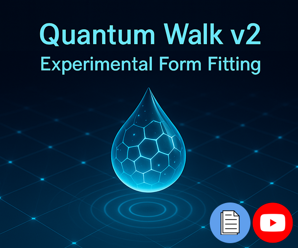 Quantum Walk v2: Experimental Form Fitting